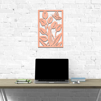 Butterfly Floral Wooden Decor: Botanical Wall Art, 3 of 12