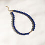 Lapis Lazuli And Keshi Pearl Necklace, thumbnail 7 of 9