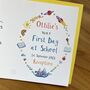 Personalised Names Very First Day At School Card, thumbnail 3 of 3