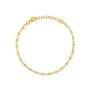 Gold And Silver Moon Cut Bead Chain Bracelet For Men, thumbnail 6 of 10