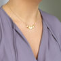 Delicate Gold Plated Stars Charm Necklace, thumbnail 3 of 6