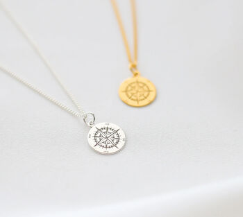 21st Birthday Gift For Her, Compass Travel Necklace, 2 of 4