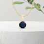 Genuine Sapphire Necklace In 9ct Gold, thumbnail 1 of 12