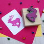 Winter Stag Christmas Rubber Stamp, thumbnail 1 of 3