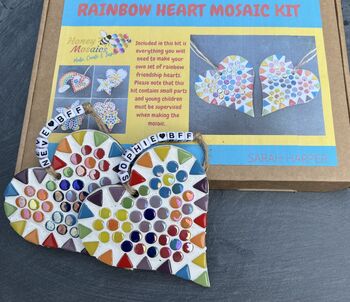 Child’s Mosaic Friendship Hearts Craft Kit, 3 of 3