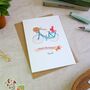 Rosy Bicycle Birthday Card, thumbnail 3 of 7
