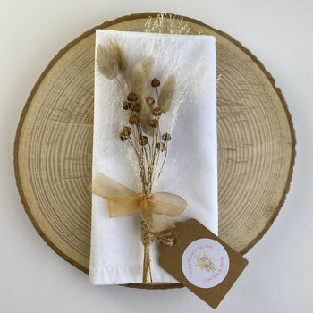 Personalised Natural Dried Mocca Flowers Mother's Day Posy, 2 of 5
