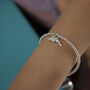 Dolphin Sterling Silver Ball Bead Bracelet, thumbnail 3 of 11