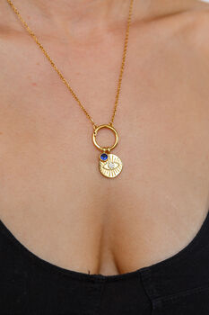 Gold Plated Good Fortune Charm Pendant Necklace, 6 of 10