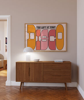 This Ain't My First Disco | Music Poster | Wall Art | Typographic | Quote | Wall Decor | House Music Print | Rodeo | Cowboy | Texas, 7 of 7