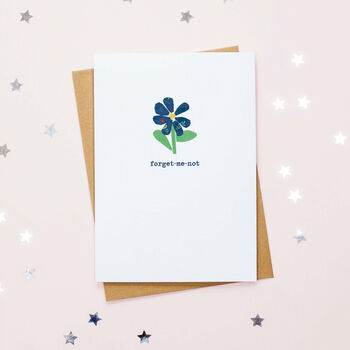 Forget Me Not Thinking Of You Card, 2 of 2