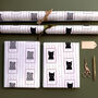 Personalised Christmas Cat Stamp Wrapping Paper, thumbnail 2 of 8