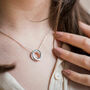 Personalised Interlocking Russian Ring Necklace, thumbnail 1 of 10