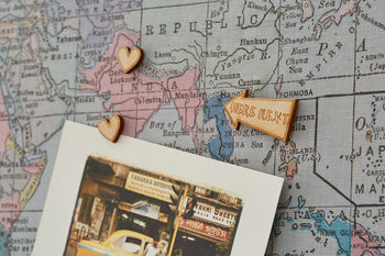 Decorative Wooden Map Push Pins, 3 of 4