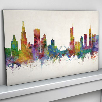 Chicago Skyline Cityscape Art Print, 2 of 8