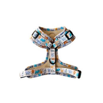 Safari Print Dog Harness Bundle Collar And Lead Set, 7 of 12