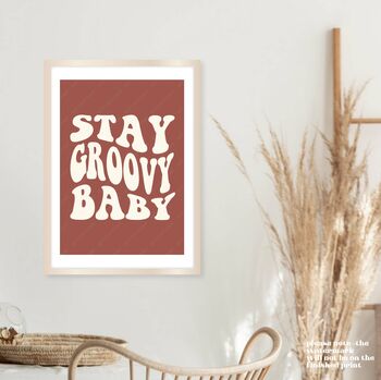 Stay Groovy Baby Print, 8 of 8