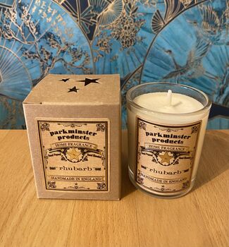 Rhubarb Small Soy Wax Votive Candle, 2 of 3