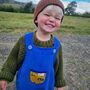 Reversible Baby Kids Construction Dungarees, thumbnail 4 of 7