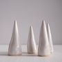 Handmade White Gloss Ceramic Ring Holder Cones, thumbnail 7 of 11