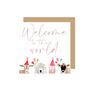 Welcome To The World Greetings Card Pink, thumbnail 1 of 2