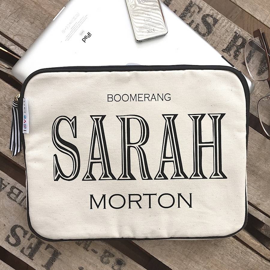 Personalised Retro Font IPad Case By Lovehart Notonthehighstreet
