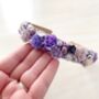 Purple Flower Embellished Headband, thumbnail 1 of 2
