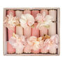 Pink Floral Christmas Crackers Set Of Six, thumbnail 1 of 2