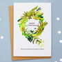 A Set Of Personalised Christmas Wreath Cards, thumbnail 4 of 4