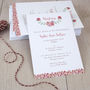 Personalised Floral Christening Or Baptism Invitations, thumbnail 2 of 6