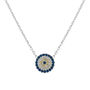 Evil Eye Plated Sterling Silver Necklace, thumbnail 6 of 8