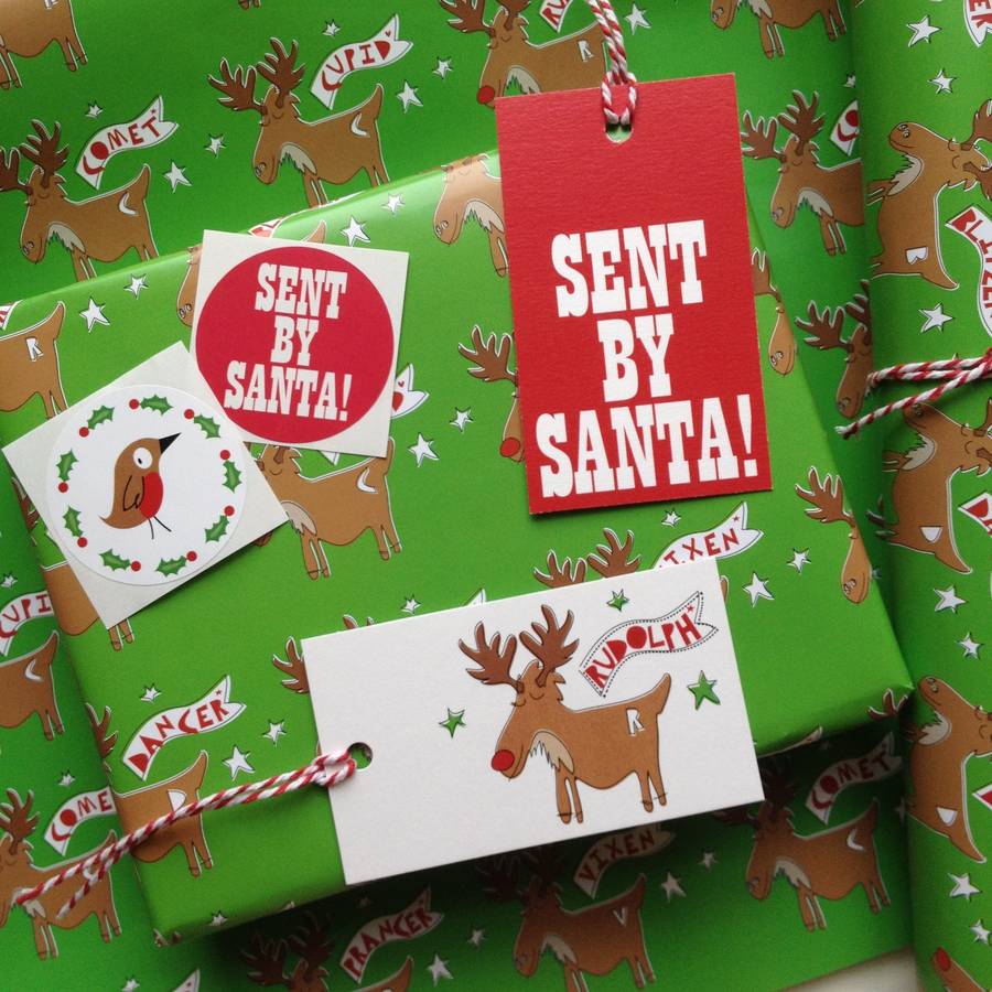 Rudolph The Reindeer Wrapping Paper Gift Wrap Set