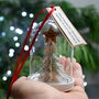 Personalised Paper Christmas Tree Glass Dome Decoration, thumbnail 1 of 12