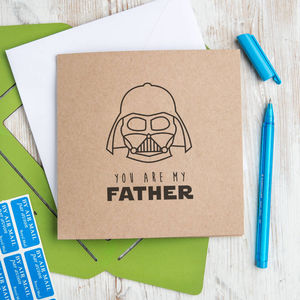 Star Wars Fathers Day Card 'You Are My Father' By Dust and Things ...