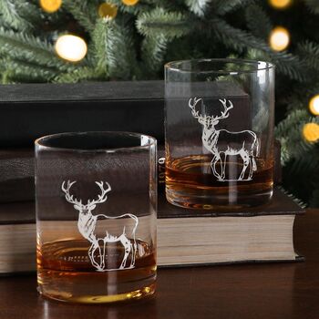 Personalised Reindeer Antlers Christmas Decanter Gift, 5 of 5
