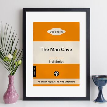 Personalised Book Cover Dad Print Gift For Him, 12 of 12