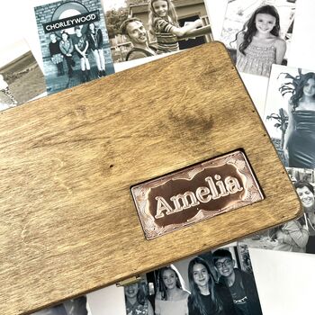 Personalised Wooden Name Memory Box, 3 of 12