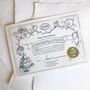 North Pole Certificate For Baby's First Christmas, thumbnail 2 of 2