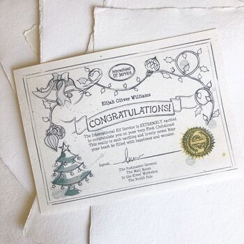North Pole Certificate For Baby's First Christmas, 2 of 2