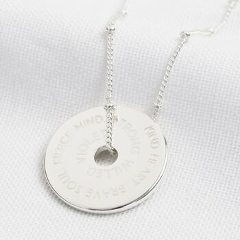 Personalised Message Of Affirmation Ring Necklace, 8 of 12