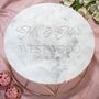 Personalised Wedding Marble Cake Stand, thumbnail 1 of 3