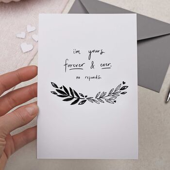 Funny Valentines Day Card I'm Yours Forever, 2 of 2