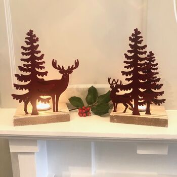 Red Stag T Light Holder, 2 of 4