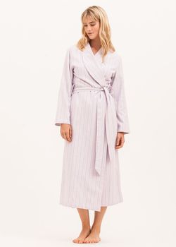 Brushed Cotton Dressing Gown: More Colours Available, 2 of 8