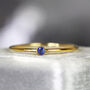 Blue Sapphire Solitaire Ring Gold Or Silver, thumbnail 6 of 12