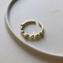 14 K Gold Chain Link Ring Set, thumbnail 4 of 6