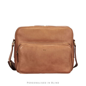 Personalised Soft Leather Shoulder Bag 'Santino M', 2 of 12