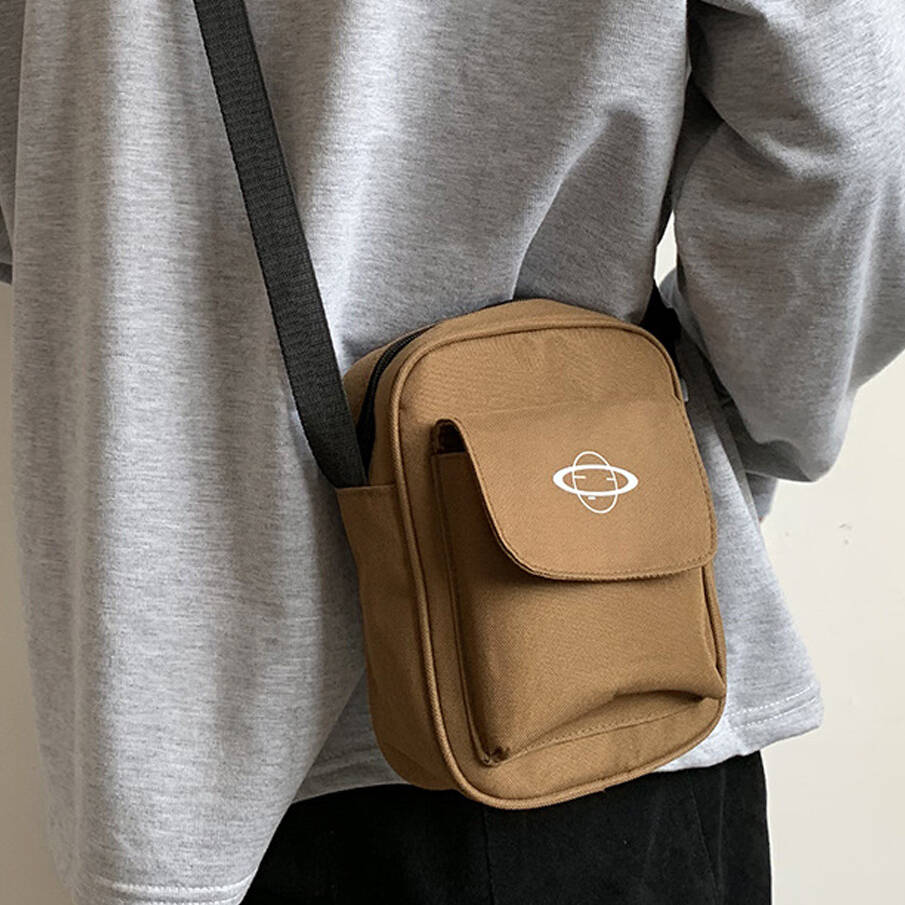 Adjustable Strap Unisex Canvas Crossbody Bags, 1 of 8