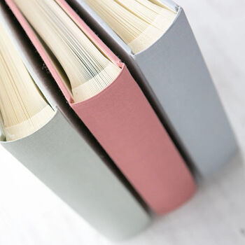 Large Personalised Wedding Photo Album Made With Linen, 12 of 12