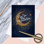 Love You To The Moon And Back Greetings Card, thumbnail 1 of 4